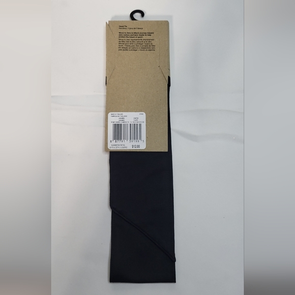 Nike NIP Unisex Black Nike Swoosh Dri-Fit Head Tie One Size Fits Most - Picture 5 of 7